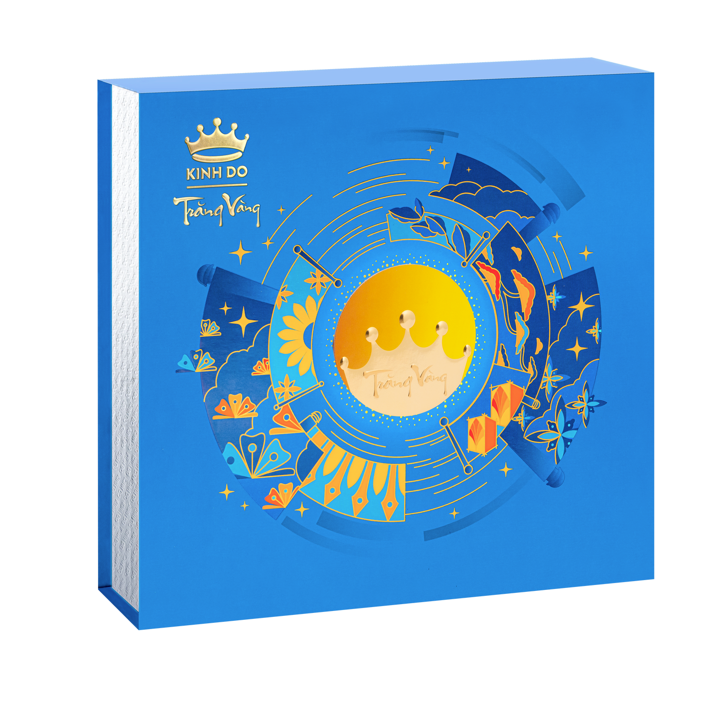 Bánh Trung Thu Trăng Vàng - Hồng Ngọc Tâm An Hộp 4 Bánh 120g (Ân Kiêng / Không Đường Tinh Luyện)