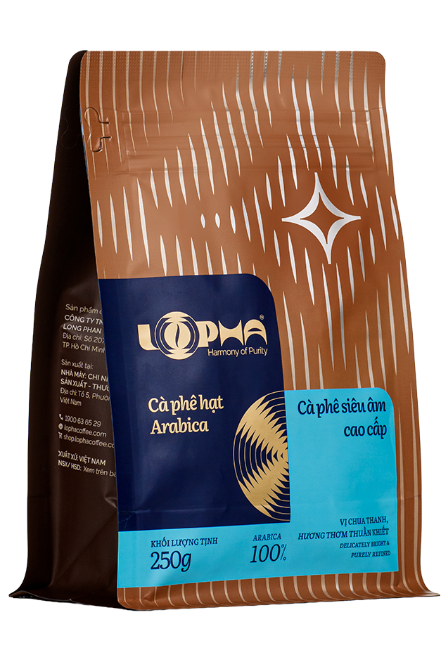 Cà phê hạt 100% Arabica Lâm Đồng Lopha túi 500g – ảnh 2