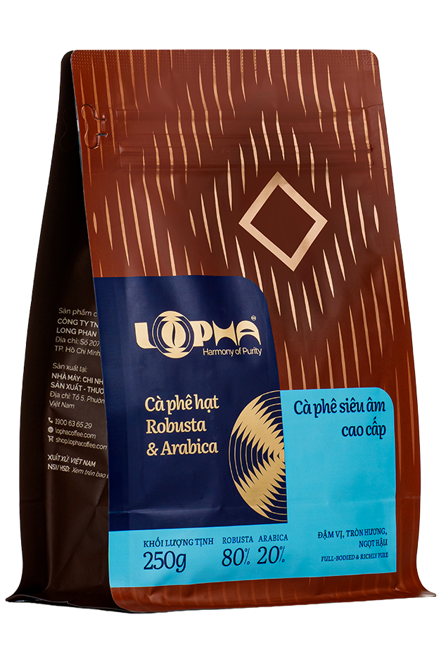 Cà phê hạt blend Robusta – Arabica Lâm Đồng Lopha túi 500g – ảnh 2