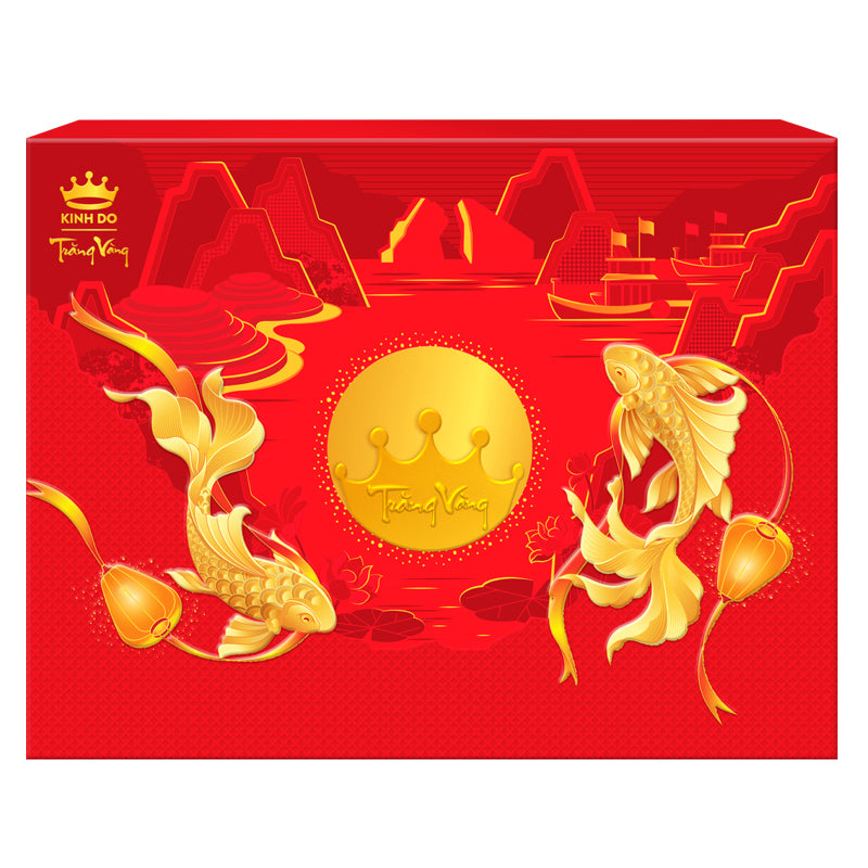 Bánh Trung Thu Trăng Vàng - Hồng Ngọc An Thịnh Hộp 4 Bánh 160g