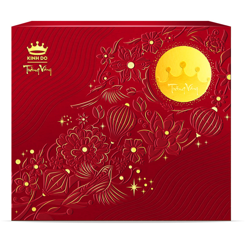 Bánh Trung Thu Trăng Vàng - Hồng Ngọc An Nhiên Hộp 4 Bánh 160g