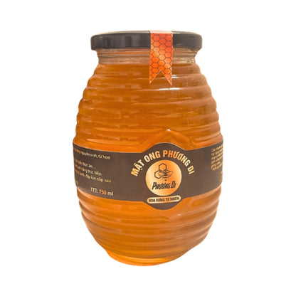 Mật ong hoa rừng Tây Nguyên Phương Di hũ 1kg – ảnh sản phẩm nền trắng