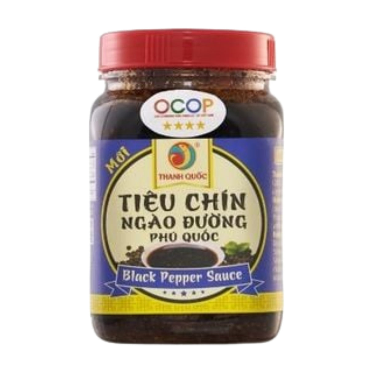 Tiêu chín ngào đường Phú Quốc Thanh Quốc hũ 300g – ảnh sản phẩm nền trắng