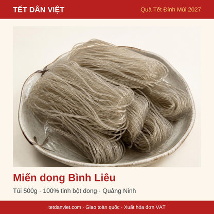 Miến dong Bình Liêu Quảng Ninh túi 500g – khung quà Tết Dân Việt