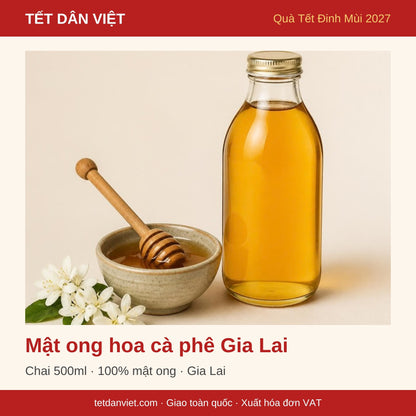 Mật ong hoa cà phê Gia Lai – quà Tết Đinh Mùi 2027