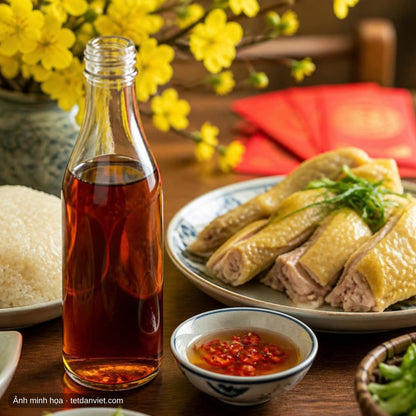 Nước mắm cốt cá cơm Thanh Hóa trên mâm cơm Tết
