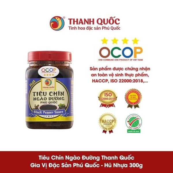 Tiêu chín ngào đường Phú Quốc Thanh Quốc hũ 300g – ảnh 1