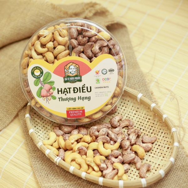 Hạt điều mix Bình Phước BÀ TƯ hộp giấy 500g – ảnh 2