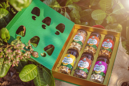 Hộp quà hạt điều Bình Phước BÀ TƯ hộp quà 1200g – ảnh 2