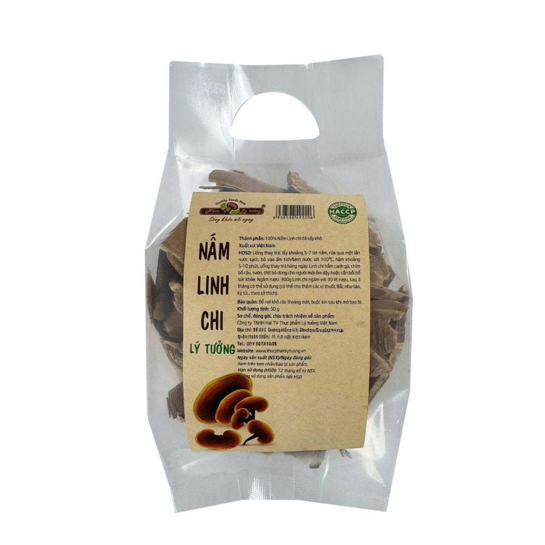Nấm linh chi khô Lý Tưởng túi 50g – ảnh 1