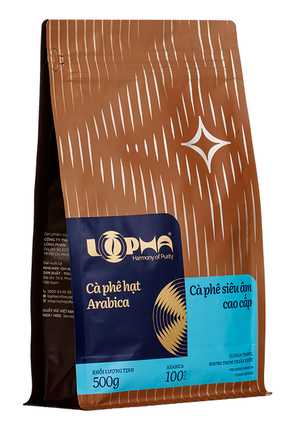 Cà phê hạt 100% Arabica Lâm Đồng Lopha túi 500g – ảnh 1