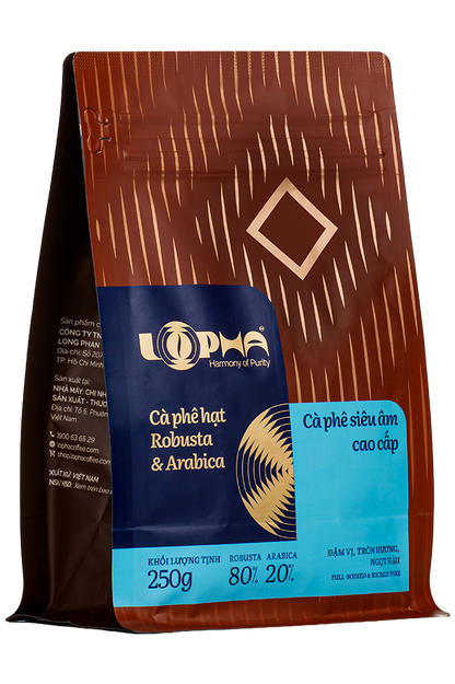 Cà phê hạt blend Robusta – Arabica Lâm Đồng Lopha túi 500g – ảnh 2