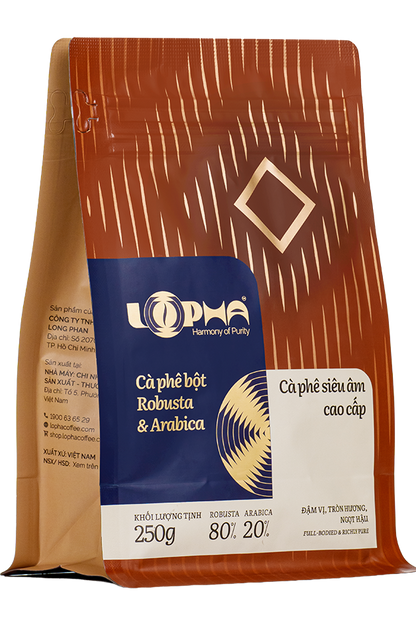 Cà phê bột blend Robusta – Arabica Lâm Đồng Lopha túi 500g – ảnh 1