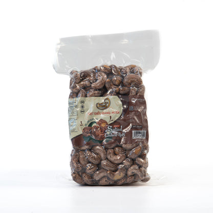 Hạt điều rang muối vỏ lụa Bình Phước FAMINUTS túi hút chân không 500g – ảnh 2