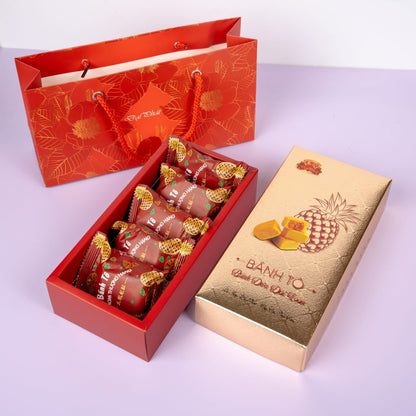 Bánh dứa (bánh tô trái thơm) Đại Phát hộp 10 bánh 400g – ảnh 1