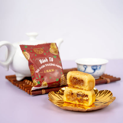 Bánh dứa (bánh tô trái thơm) Đại Phát hộp 10 bánh 400g – ảnh 2