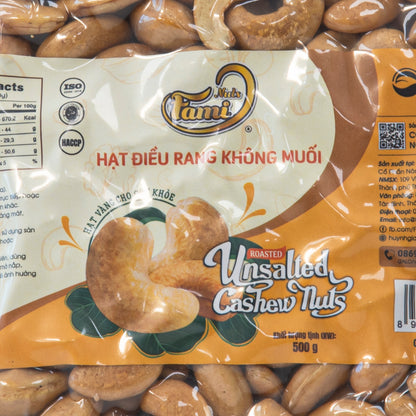Hạt điều rang nhân trắng Bình Phước FAMINUTS túi hút chân không 500g – ảnh 3