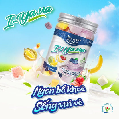 Sữa chua sấy thăng hoa ngũ sắc NFC IYaua hũ 55g – ảnh 2
